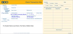 BDO Check Deposit Slip Guidelines 2025 | PDF | Cheque | Deposit Account