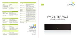 FMS INTERFACE
Quick Install Guide
EN
CANGO TECHNOLOGY SRL 
47 Theodor Pallady Street
HBC Building, A entrance, 1st floor
0322