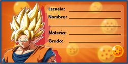 Etiquetas Escolares Dragón Ball Z | PDF