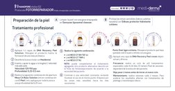 B
Limpie  la piel con una gasa empapada
en Sensyses liposomal cleanser.
Proteja las áreas sensibles (labios yaletas
nasales)