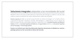 Soluciones integrales adaptadas a las necesidades de la piel
Mediderma ofrece soluciones profesionales para tratamientos derm