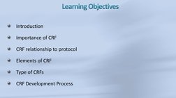 CRF Design and Development in Trials | PDF | Clinical Trial | Data