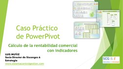(http://www.sistemacontrolgestion.com (http://www.sistemacontrolgestion.com/)/)Caso Práctico
de PowerPivot
Cálculo de la ren
