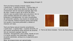 Tierra de Siena (Imagen 2)
2. Tierra de Siena tostada - Tierra de Siena Natur
Tierra de Siena tostada (marrón rojizo):
1 part