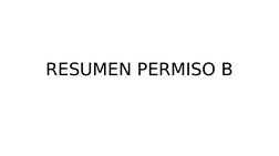 RESUMEN PERMISO B
