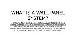 Wall Panel Systems | PDF | Wall | Framing (Construction)