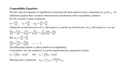 Compatibility Equations in Structural Analysis | PDF | Stress ...