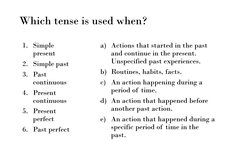 Which tense is used when?
a) Actions that started in the past
and continue in the present. 
Unspecified past experiences.
b)