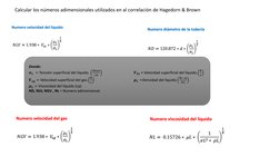 Calcular los números adimensionales utilizados en al correlación de Hagedorn & Brown
Donde:
𝝈𝑳= Tensión superficial del líq
