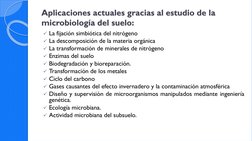 Aplicaciones actuales gracias al estudio de la microbiología del suelo:
microbiología del suelo:
La fijación simbiótica del