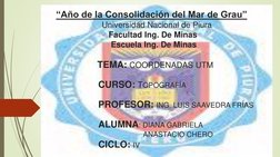 “Año de la Consolidación del Mar de Grau”
Universidad Nacional de Piura
Facultad Ing. De Minas
Escuela Ing. De Minas
TEMA: CO