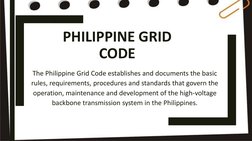 Philippine Grid Code | PDF | Electrical Grid | Electric Power Transmission