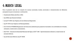 Para el presente caso son un conjunto de normas nacionales, locales, sectoriales e intersectoriales de diferentes
jerarquías