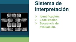 Sistema de 
interpretación 

Identificación.

Localización.

Secuencia de 
evaluación. 
