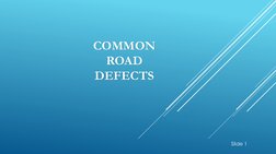 Road Defects Names Common Road Defects and Their Types | PDF | Road Surface | Road