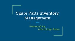 Spare Parts Inventory Management Guide | PDF | Inventory | Procurement