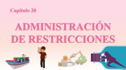 ADMINISTRACIÓN 
DE RESTRICCIONES
Capítulo 20
