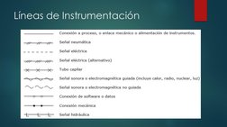 Líneas de Instrumentación
