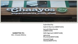 SUBMITTED TO :
Mrs. Vineeta Mishra
Submitted By : 
Aakriti Sharma (18BSP1425)
Aarushi Manchanda  
(18BSP1430)
Aditi Agarwal (