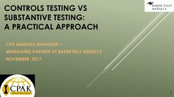 Controls vs Substantive Testing Explained | PDF | Internal Control | Audit