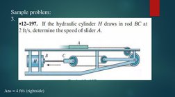 Sample problem:
3. 
Ans = 4 ft/s (rightside) 
