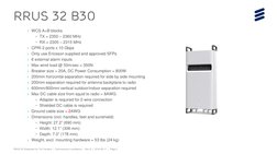 RRUS 32 B30 Datasheet Overview | PDF | Manufactured Goods ...