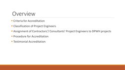 DPWH Project Engineer Accreditation Guide | PDF | Engineer | Identity ...
