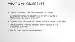 Hierarchy of Objectives in Management | PDF | Goal | Design