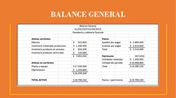 BALANCE GENERAL
