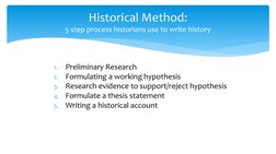 Steps in the Historical Method | PDF | Primary Sources | Historiography