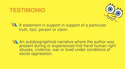 Testimonio Introduction Example Understanding Testimonio in Nonfiction | PDF | Testimony
