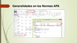 Generalidades en las Normas APA
