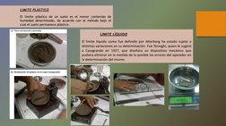 LIMITE PLÁSTICO
El límite plástico de un suelo es el menor contenido de
humedad determinado, de acuerdo con el método bajo el