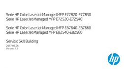 SerieHP Color LaserJet Managed MFP E77820-E77830
SerieHP LaserJet Managed MFP E72520-E72540 
Serie HP Color LaserJet Managed