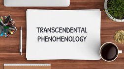 TRANSCENDENTAL 
PHENOMENOLOGY
