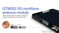8
Previous
New
QTM052 5G mmWave 
antenna module
Qualcomm 5G NR reference 
design (partially assembled state)
Rapid miniaturiz