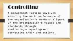 Management Control: Definition & Nature | PDF