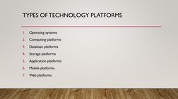 Overview of Platform Technologies | PDF | Operating System | Process ...