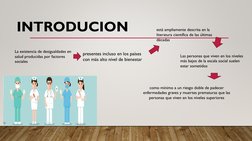 INTRODUCION 
está ampliamente descrita en la 
literatura científica de las últimas 
décadas 
La existencia de desigualdades e