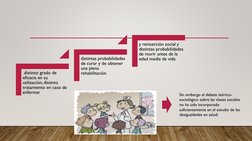 distinto grado de 
eficacia en su 
utilización, distinto 
tratamiento en caso de 
enfermar
distintas probabilidades 
de curar