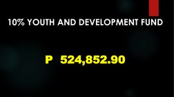 10% YOUTH AND DEVELOPMENT FUND
P 524,852.90
