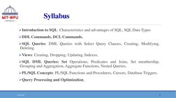 DBMS Unit II: SQL and PL/SQL Overview | PDF | Sql | Database Index
