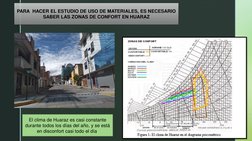 PARA  HACER EL ESTUDIO DE USO DE MATERIALES, ES NECESARIO 
SABER LAS ZONAS DE CONFORT EN HUARAZ
El clima de Huaraz es casi co