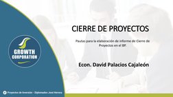 Pautas para el Cierre de Proyectos BP | PDF | Inversiones | Economias