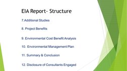 EIA Report Structure Overview | PDF | Environmental Impact Assessment ...