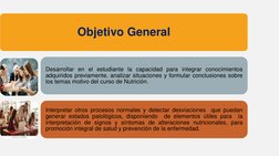 Objetivo General
Desarrollar en el estudiante la capacidad para integrar conocimientos
adquiridos previamente, analizar situa