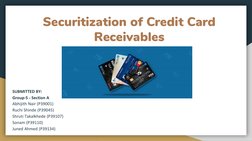 Securitization of Credit Card Receivables | PDF