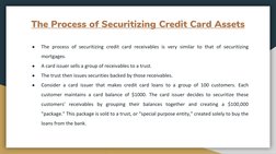 Securitization of Credit Card Receivables | PDF