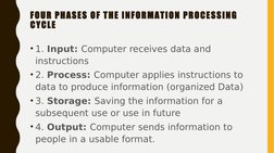 Understanding the Information Processing Cycle | PDF | Computer Data ...
