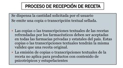 PROCESO DE RECEPCIÓN DE RECETA   
